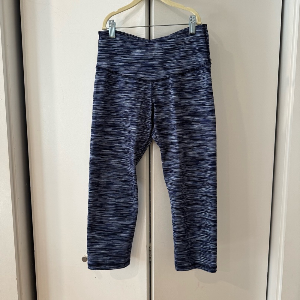 Blue cropped Leggings